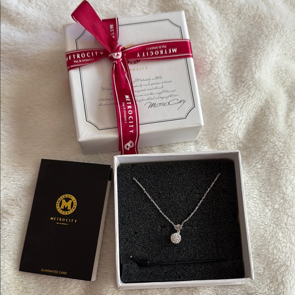 Authentic Silver Necklace with Pendant